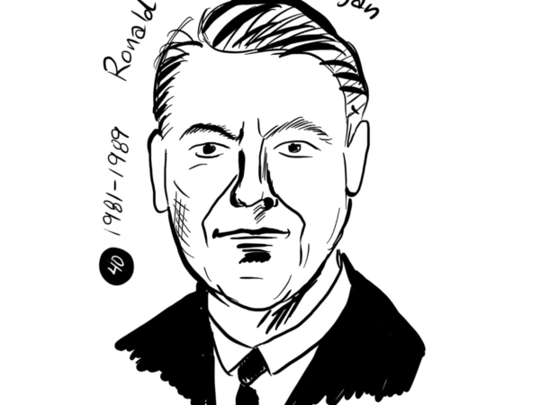 40. Ronald Wilson Reagan